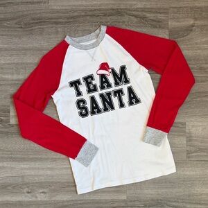Carter's Team Santa pajama top